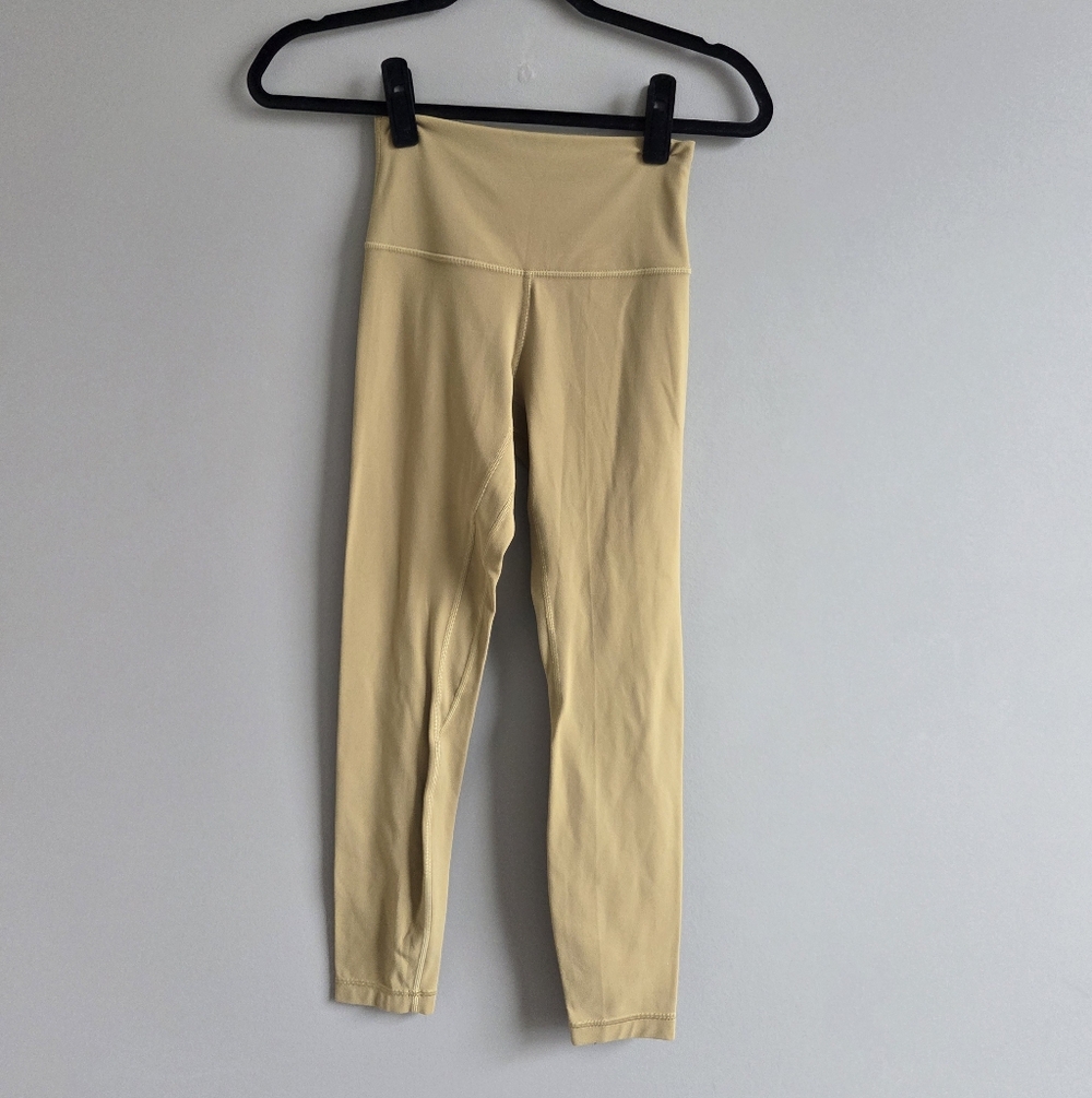 Lululemon Athletica Align High Rise Pant Leggings Chartreuse Yellow Green Size 4 - Picture 2 of 8